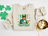 Make St Patrick's Day Great Again Shirt, Funny St Patty's Day with Trump Shirt