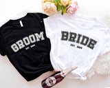 Bride and Groom Shirts, Mr and Mrs Shirt, Bridal Party Shirts