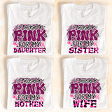 I Wear Pink For My Grandmother Shirt, Family Breast Cancer Awareness Shirt