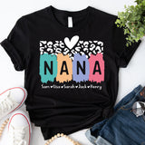 Nana Shirt With Grandkids Names, Custom Grandma Shirt, Personalized Nana T-Shirt