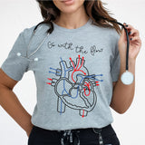 Go With The Flow Shirt, Cardiology Sonographer Shirt