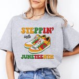 Stepping Into Juneteenth Shirt, Black History Month Sweatshirt, Black Lives Matter Tee