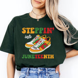 Stepping Into Juneteenth Shirt, Black History Month Sweatshirt, Black Lives Matter Tee