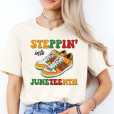 Stepping Into Juneteenth Shirt, Black History Month Sweatshirt, Black Lives Matter Tee