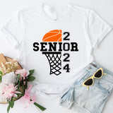 Basketball Senior 2024 Shirt, School Team Basketball Shirt, Basketball 2024 Shirt, Basketball Player Shirt