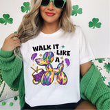 Walk It Like A Dog Mardi Gras Shirt, Mardi Gras Shirt, Mardi Beads Louisiana Festival Shirt