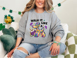 Walk It Like A Dog Mardi Gras Shirt, Mardi Gras Shirt, Mardi Beads Louisiana Festival Shirt