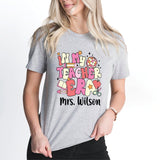 In My Teacher T-Shirt, Teacher Name Shirt, Custom Teacher Tee, Kindergarten Teacher Shirt