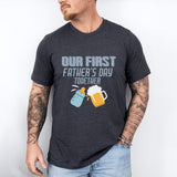 Our First Father's Day Together T-Shirt, Dad and Son Shirts, Daddy and Baby Tees