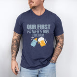 Our First Father's Day Together T-Shirt, Dad and Son Shirts, Daddy and Baby Tees