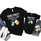 Our First Father's Day Together T-Shirt, Dad and Son Shirts, Daddy and Baby Tees