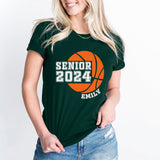 Custom Basketball Senior 2024 Shirt, School Team Basketball Shirt, Basketball 2024 Shirt