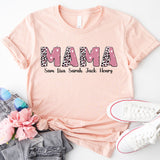 Personalized Mama Shirt, Custom Mom Shirt, Kids Names Mom Shirt, Shirt For Mom