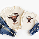 Not My First Rodeo Tee, Rodeo Family Birthday Party Shirt