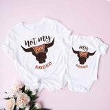 Not My First Rodeo Tee, Rodeo Family Birthday Party Shirt