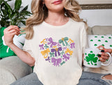 Mardi Gras Coquette Heart Bow Shirt, Louisiana Carnival Shirt, New Orleans Tee