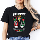 Stepping Into Juneteenth Shirt, Juneteenth Heart Shirt, Juneteenth Shirt