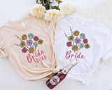 Floral Bride Squad Shirt, Bachelorette Flower Party Tees