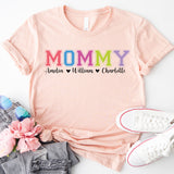 Personalized Mom Shirt, Mom Shirt With Kid Names, Kids Names Mom Shirt, Shirt For Mom