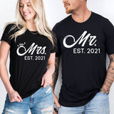 Mr and Mrs Shirt, Bride and Groom Shirts, Bridal Party Shirts