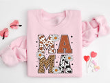 Mama Shirt For Mothers Day, Leopard Mama Shirt, Leopard Mama Sweatshirt