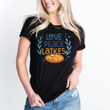 Love Peace Latkes Shirt, Happy Hanukkah Shirt