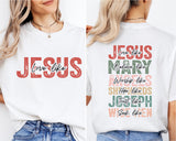 Christian Christmas Sweatshirt, Christmas Faith Sweatshirt, Believe Like Mary Tee