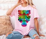 Peace Love Guitar Shirt, Equality Kindness Inclusion Shirt, LGBT Heart Shirt