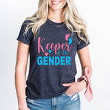 Keeper Of The Gender T-Shirt, Girl or Boy Shirt, Pregnacy Announcement Tee