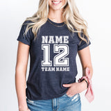 Name and Number Shirt, Football Shirt, Basketball Shirt, Baseball Shirt, Softball Shirt