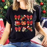 Coquette Christmas Bow Shirt, Santa Coquette Xmas Shirt, Red Bow Xmas Shirt