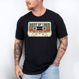 Cassette Tape Birthday T-Shirt, Best of 1973 Shirt, 1983 Tee, 90's Country Music Shirt