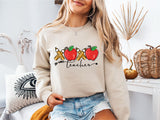 Teacher and Apples T-Shirt, Valentines Day Shirt, Teacher Valentines Day Shirt