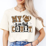 My Heart Is On That Court Tee, Valentine's Day Shirt, Sport Lover Sweatshirt