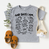 God Says I Am Construction Shirt, Bible Verse T-Shirt