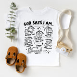 God Says I Am Construction Shirt, Bible Verse T-Shirt