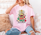 Christmas Pencil Tree Teacher Shirt, Teacher Shirt, Christmas Teacher Shirt