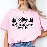 Adventure Awaits Shirt, Adventure Shirt, Camping Shirt, Camp life Shirt, Hiking tees