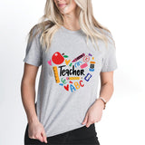 Teacher Love T-Shirt, Back to School Shirt, Heart Teacher Tee, Kindergarten Teacher Shirt