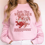 Santa Claus World Tour T-Shirt, Santa Claus Shirt, Christmas Sweatshirt