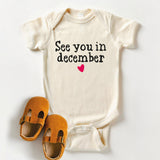 See You In December Onesie,  Baby Reveal T-Shirt, Pregnancy Announcement Shirt