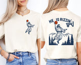 He Is Rizzin' Humor Easter Shirt, Jesus Funny Sweatshirt