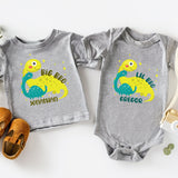 Custom Dinosaur Family Shirt, Big Bro Saurus Shirt