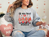 All You Need Nurse Life Gnomes Shirt, Nurse Valentines Shirt, Pediatric ICU Nurse T-Shirt