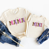 Mama and Mini Leopard Shirt, Retro Mama and Mini Shirt