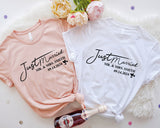 Just Married Shirt, Husband And Wife Sweatshirt, Married Couple T-Shirt