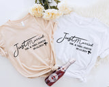 Just Married Shirt, Husband And Wife Sweatshirt, Married Couple T-Shirt