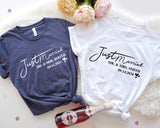 Just Married Shirt, Husband And Wife Sweatshirt, Married Couple T-Shirt