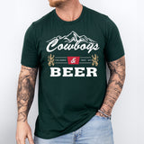 Cowboys and Beer Shirt, Western Beer T-Shirt, Country Christmas Shirt