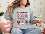 God Says I am- Valentine's Day Shirt, Inspirational Bible Verse T-Shirt, Jesus Valentine Tee